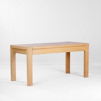 Pierre CHAPO (1927-1987)
Elm-wood desk table,...