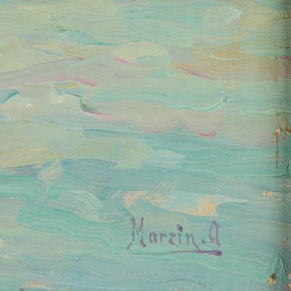 Alfred MARZIN (1880-1943)
Sailors near a...