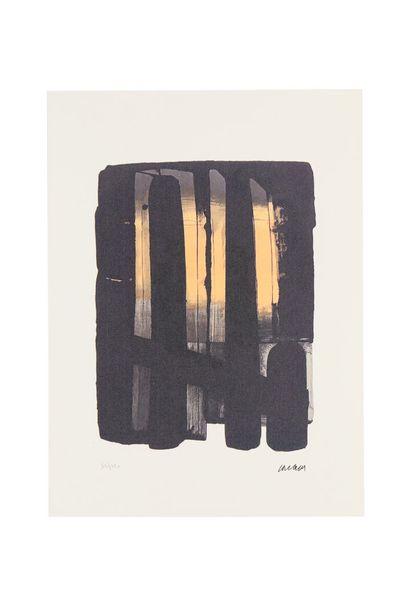 Pierre Soulages (1919 - 2022) d'après
N°38
Reproduction...