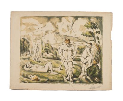 Paul CEZANNE (1839-1906)
Les Baigneurs (large...