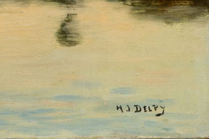 Jacques Henri DELPY (1877-1957)
River bank...