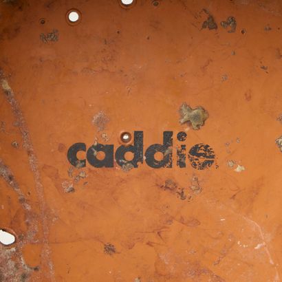 Lot:
- CADDIE. Metal wastebasket. Signs of...