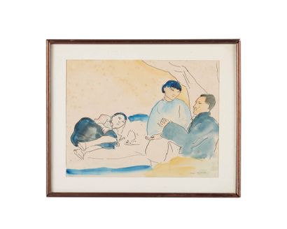 Jean LAUNOIS (1898-1942)
Opium smokers
Ink...