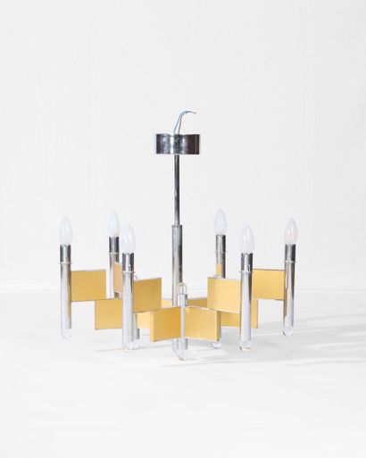Gaetano SCIOLARI (1927-1994)
6-light chandelier...