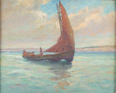 Alfred MARZIN (1880-1943)
Sailors near a...