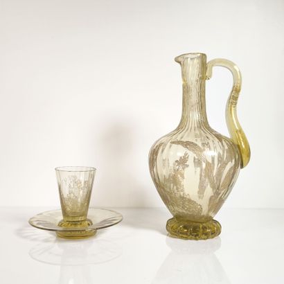 Émile GALLE (1846–1904)
Amber glass liqueur...