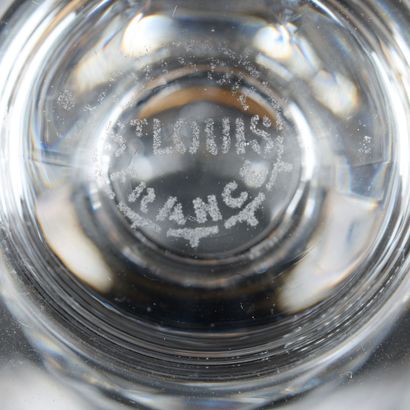SAINT LOUIS. Suite de six verres à vins en...