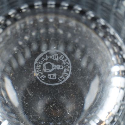 BACCARAT. Suite de six verres à orangeade...