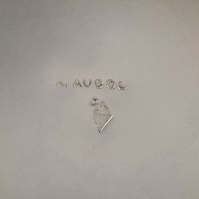 Petit seau ou cache-pot en argent à décor...