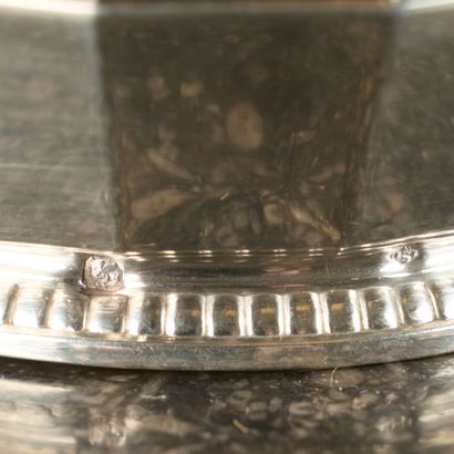 Série de 4 salières en argent à décor de...