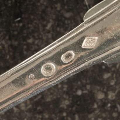 2 louches en argent à filets:
- 1809-1819....