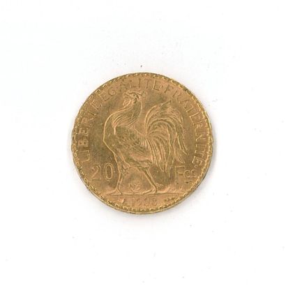 1 gold coin: 20 FF coq 1908