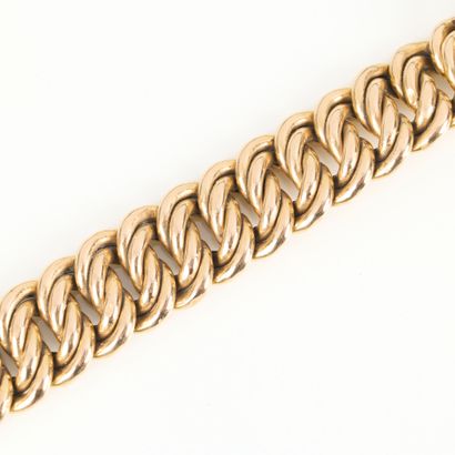 Gold bracelet (750‰) American mesh. Length:...