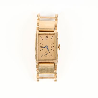 Rectangular gold ladies' wristwatch, mechanical...