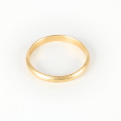 Unengraved gold wedding band. TDD 63. 3.50...
