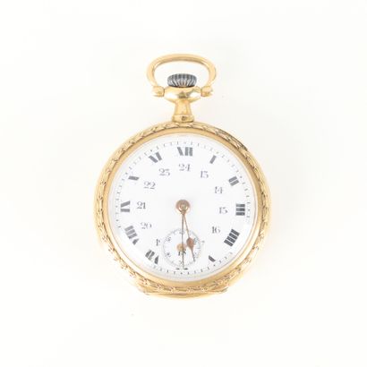 Gold collar watch, Louis XVI style decoration,...