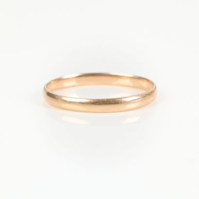 Pink gold wedding band (750‰). TDD 54. 1.24...