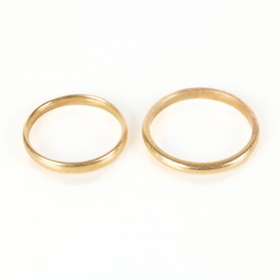 2 gold wedding rings. TDD 55 and 62. 5.99...