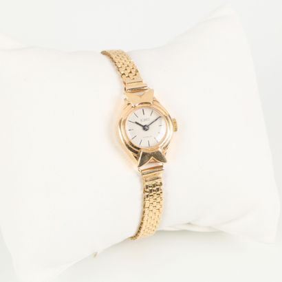 SINEX. Gold (750‰) ladies' watch bracelet....