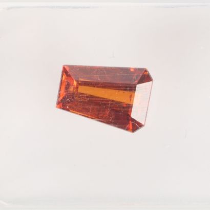 Sealed trapezoidal sperssartite garnet with...