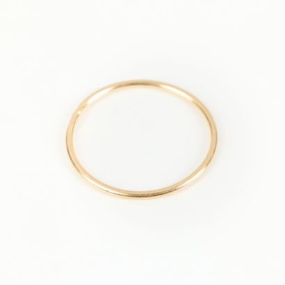 Wedding band in gold (750‰). TDD 53. 0.71...