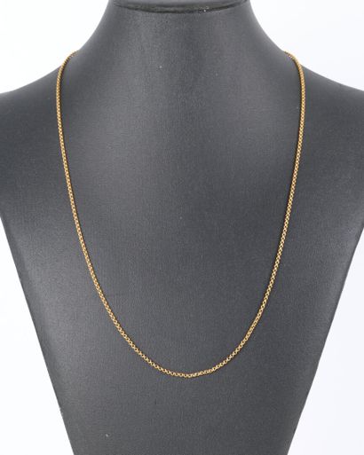 Double-round gold chain. 56 cm. 5.42 g. 18...