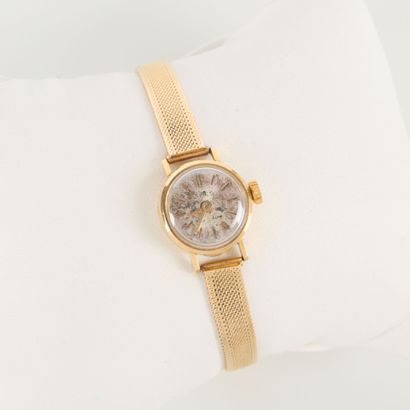 . LIP. Gold ladies' wristwatch, round dial,...