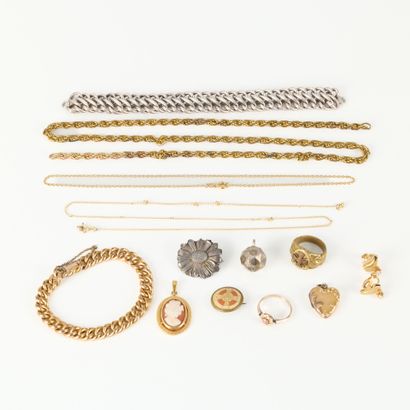 Lot of costume jewelry including Croix de...