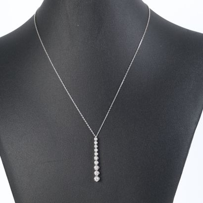 White gold (750‰) articulated pendant, set...