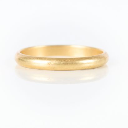 Unengraved gold wedding band. TDD 63. 3.50...