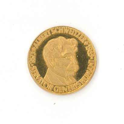 1 gold medal: 1/2 Ducat Albert Schweitzer....