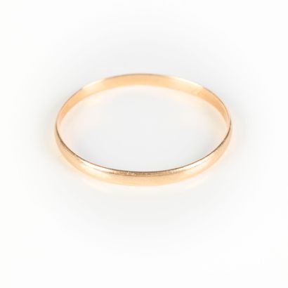 Gold wedding band. 1.13 g. 18 K