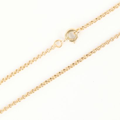 Double-round gold chain. 56 cm. 5.42 g. 18...
