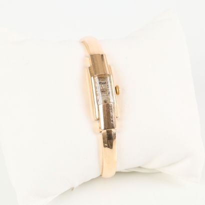 Gold ladies' watch bracelet, rigid spring...