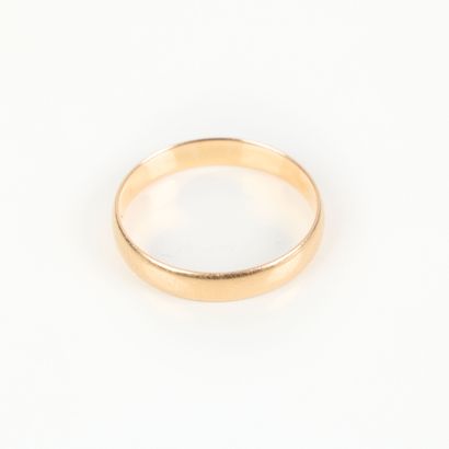 Wedding band in gold (750‰). TDD 50. 1.59...
