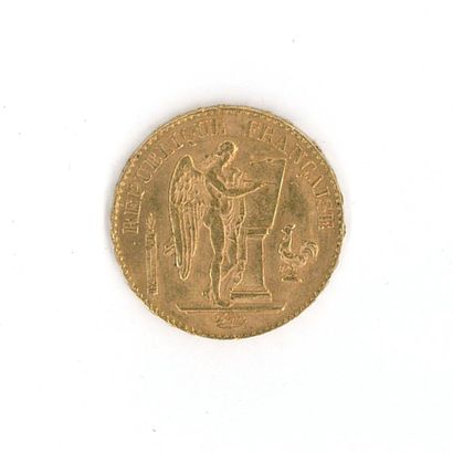1 gold coin: 20 FF Génie 1897 A