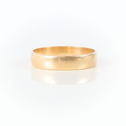 Gold wedding band. TDD 68. 4.44 g. 18 K
