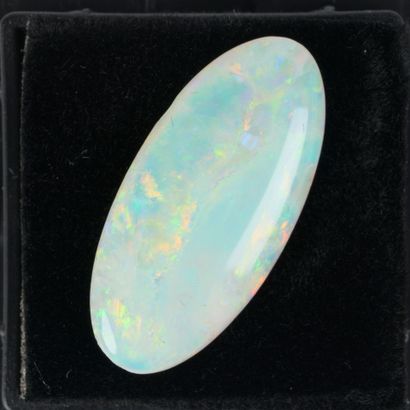 An oval cabochon opal weighing 6 cts (2.33...