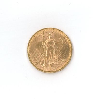 1 gold coin: $20 US 1908 D