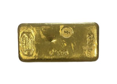 1 numbered gold bar (No. 460535) with its...
