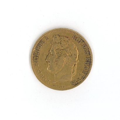 1 gold coin: 40 FF 1833 A