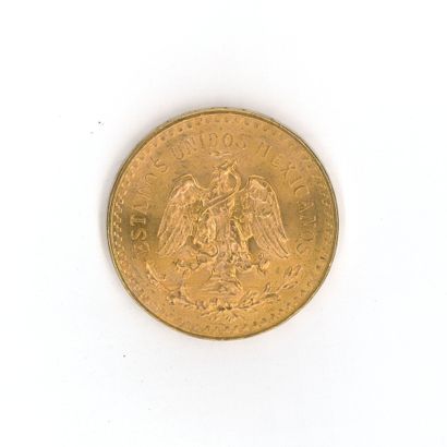1 monnaie or : 50 Pesos Mexique 1821 - 1...