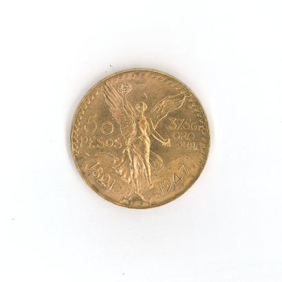 1 monnaie or : 50 Pesos Mexique 1821 - 1...