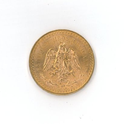 1 monnaie or : 50 Pesos Mexique 1821 - 1...