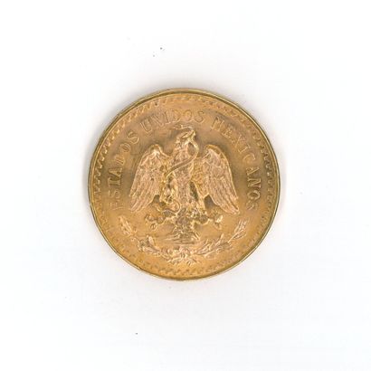1 monnaie or : 50 Pesos Mexique 1821 - 1...