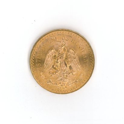 1 monnaie or : 50 Pesos Mexique 1821 - 1...