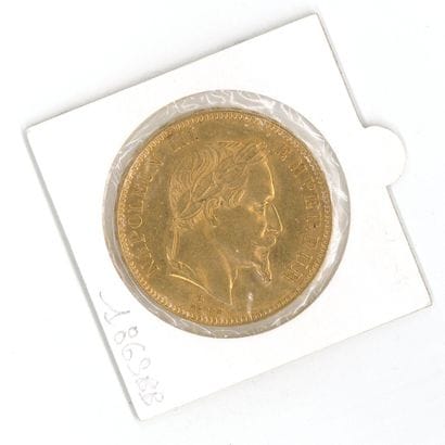 1 gold coin: 100 FF Napoleon III laureate...