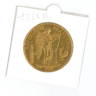 1 gold coin: 100 FF Génie 1882 A