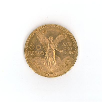 1 monnaie or : 50 Pesos Mexique 1821 - 1...