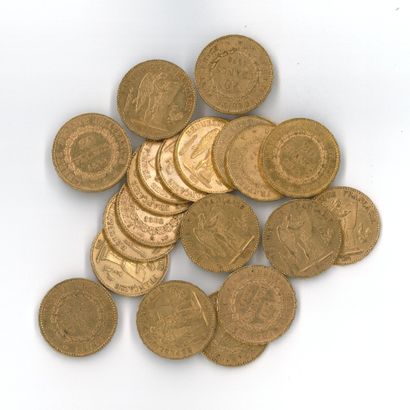 20 gold coins: 20 FF 